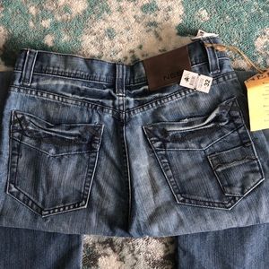Button Fly Need Jeans Distressed Sz 32 x 30